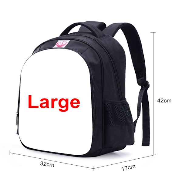 Barn Sonic The Hedgehog Pojke Flicka Ryggsäck Skolväska Ryggsäck Cartoon Bookbag Gåvor C S