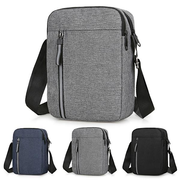 Herr Messenger Bag Pack Utility Reseväska Arbetsaxel Väska Cross Body Väskor Gray