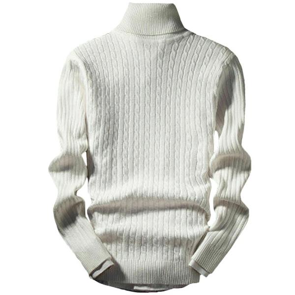 Retro Style Trendig Herr Mode Stickad Pullover wine red M