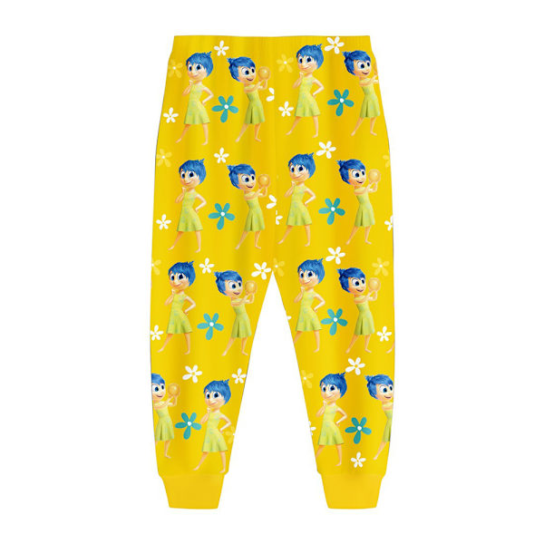 2024 Inside Out 2 Pyjamas Set Barn Pyjamas Tryckta Pyjamas Långärmad T-shirt Topp Och Byxor Sovkläder Loungewear Pjs Fans Gåvor 130cm