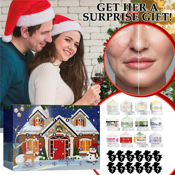 2023 Jul Flicka Hudvård 24 Dagar Nedräkning Adventskalender