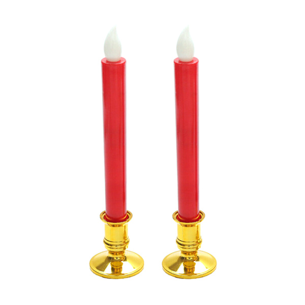 2 st metalljusstakar för juldekoration Gold 2PCS