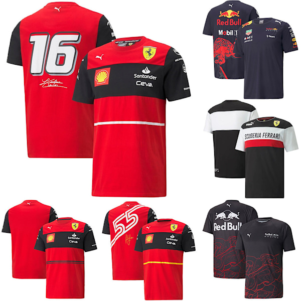 Oracle Red Bull Racing Officiell Team T-shirt med Korta Ärmar för Män 2024 A 2XL