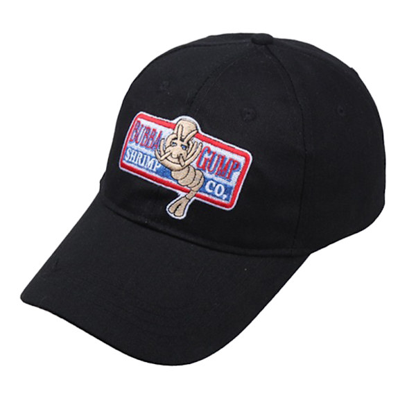 Forrest Gump Bubba Gump Shrimp Co. Broderad Tom Hanks Baseball Cap Strapback Black