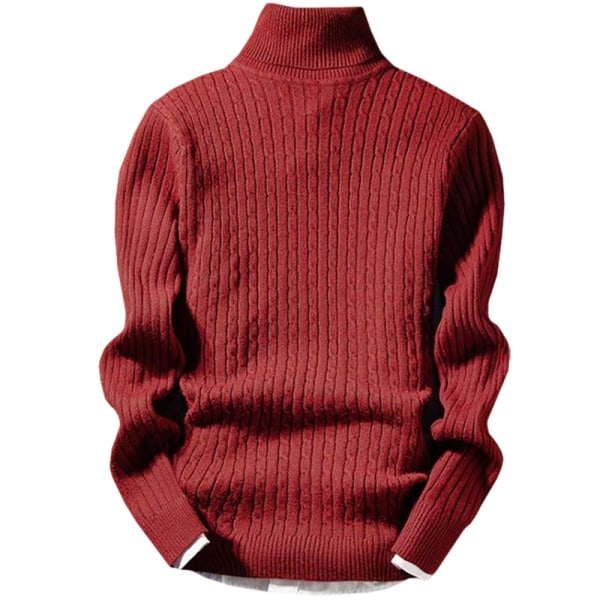 Retro Style Trendig Herr Mode Stickad Pullover black 2XL