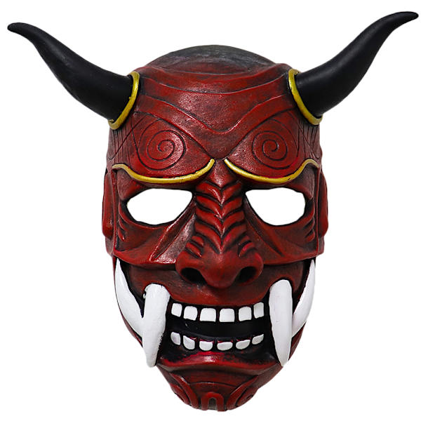 Halloween Prajna Mask Dekorativ Prajna Läskig Huvudbonad red
