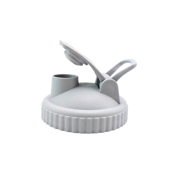 Mason Jar Flip Lock Tätning med Skruvlock, Läckagesäker Tätning med Enkel Hällpip och Flipplock Light Gray 86mm