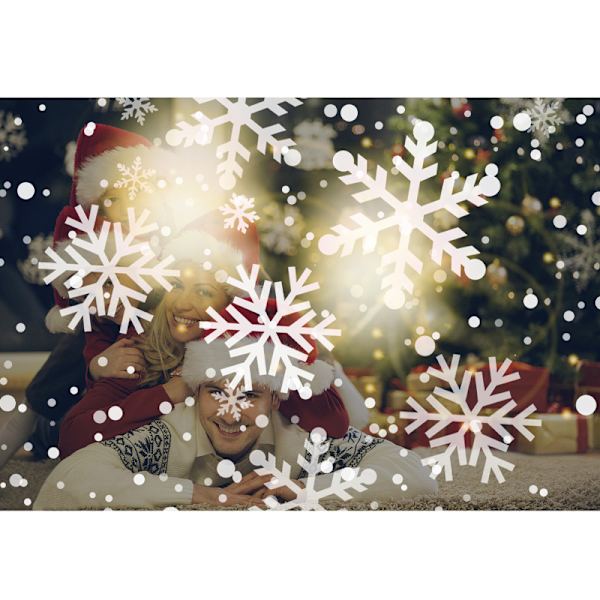 Jul landskapsprojektor snöflinga utomhus LED-lampor 14*29cm