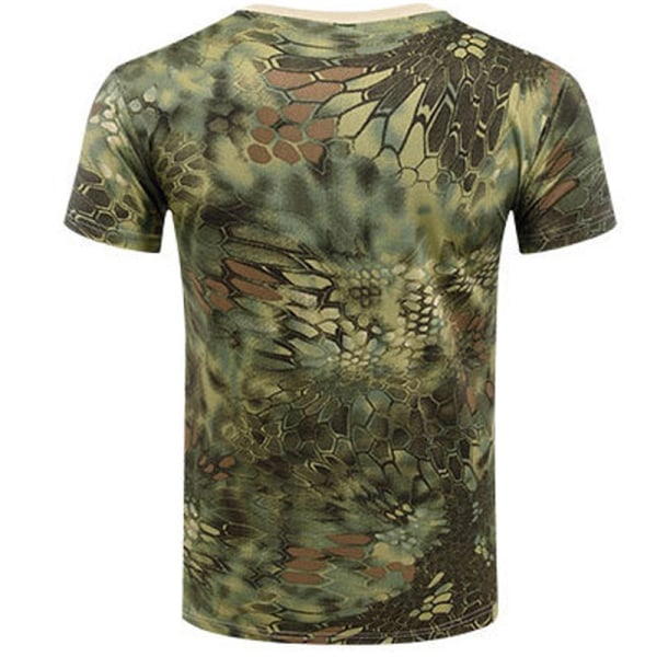 Sommararmé Camouflage Print T-shirt Herr light brown L