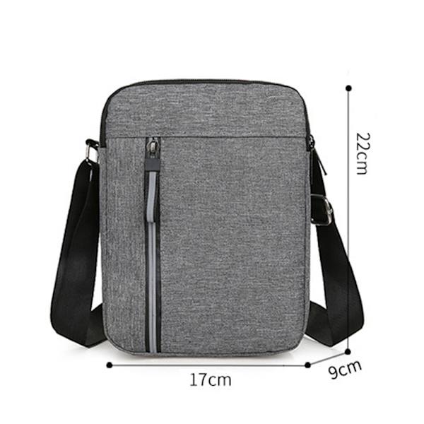 Herr Messenger Bag Pack Utility Reseväska Arbetsaxel Väska Cross Body Väskor Gray
