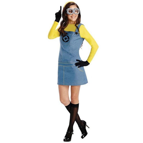 Minion-dräkt för vuxna och barn, maskeradkläder, Despicable Me, pojkar, flickor, Halloween-fest Womens L