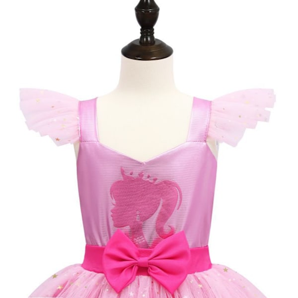 Barnkarnevalsklänning Cosplay Kostym Barbie Prinsessklänning 150cm