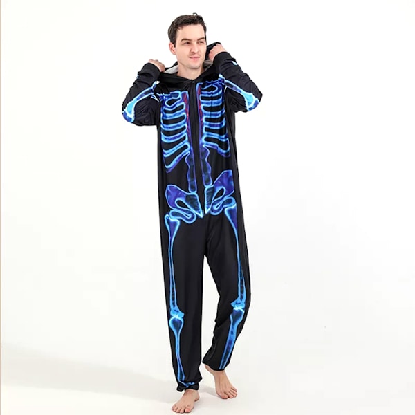 Förälder-barn Body Pajamas Hoodie Halloween Cos Party Kostym dad XL