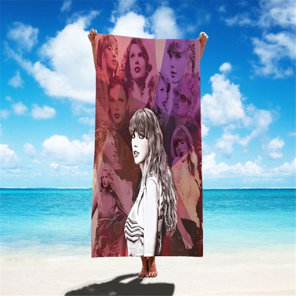 Taylor Swift Badlakan Mikrofiber Resa Strandhandduk Snabbtorkande 75cmx150cm A 75*150CM
