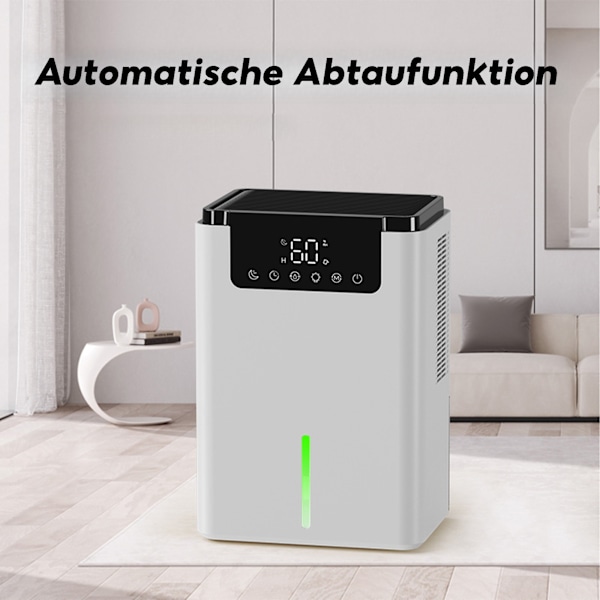 Luftavfuktare, 60W Intelligent Elektrisk Avfuktare, Med Avfrostnings- & Sovlägesfunktion, För Sovrum, Källare, Barnrum och Andra Rum