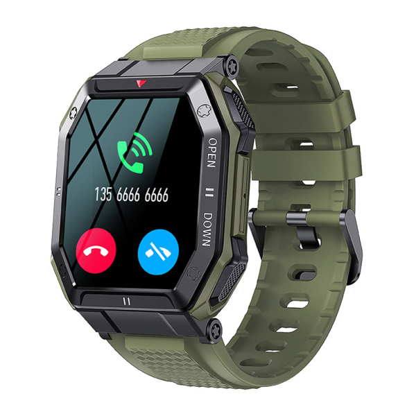 Militär Smart Watch Outdoor Vattentät Taktisk Smartwatch green