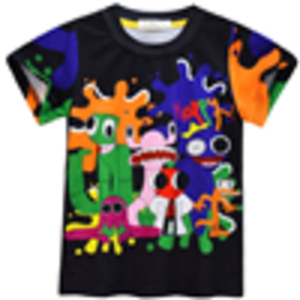 Kids Rainbow Friends Printed T-shirt Casual blustoppar D
