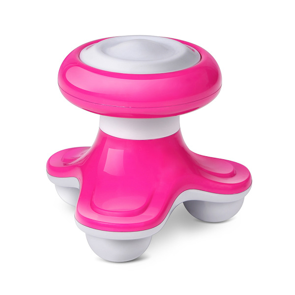 Elektrisk Mini Massager Nacke Skulder Vibration Full Body Trötthet rose red