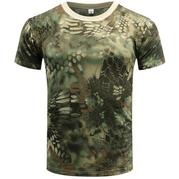 Sommar T-shirt för män med armékamouflage light brown M