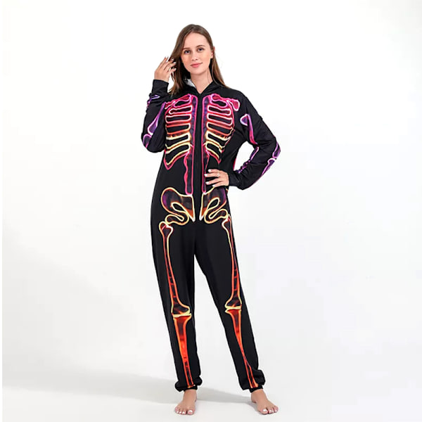 Förälder-barn Body Pajamas Hoodie Halloween Cos Party Kostym Mother S