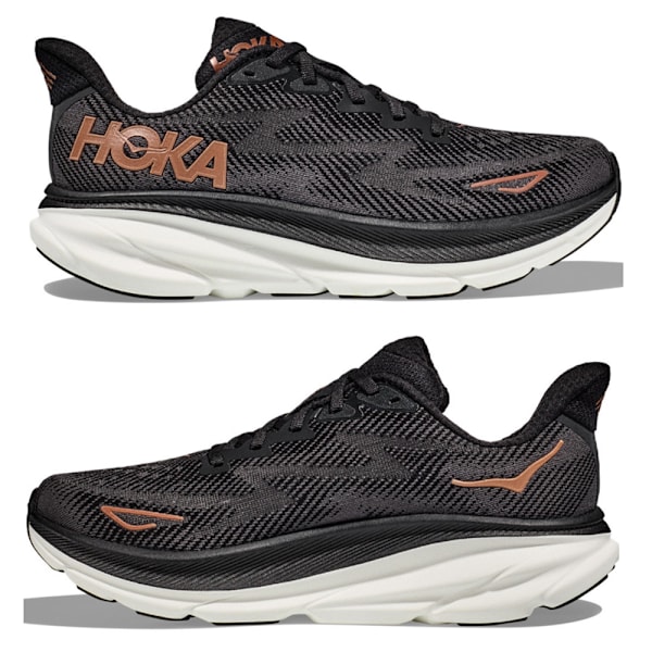 HOKAONE ONE CLIFTON 9 Herrskor Mesh Lågskor Löparskor för Väg Black + Yellow 43