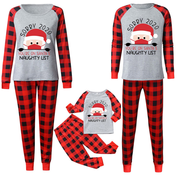 Jul familj matchande pyjamas set nattkläder nattkläder Lounge Grey Man-M