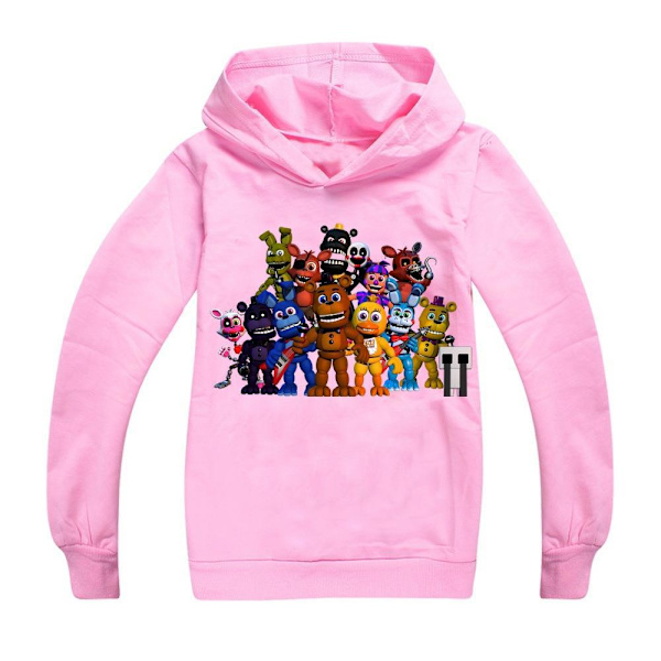 Pojkar Flickor Pullover 3d Tryck Teddybjörn Sweatshirt Hoodie pink 140cm