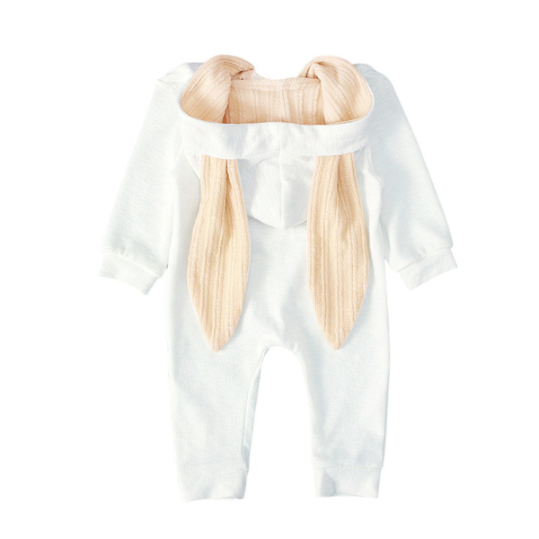 Spädbarns Kanin Romper Luva Kanin Öra Dragkedja Overall Body 12-24M