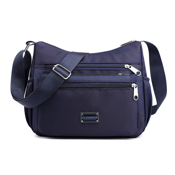 Damväska Messenger Bag Pack Resväska Casual Axelväska Slunga Ryggsäck Cross Body Väskor Blue