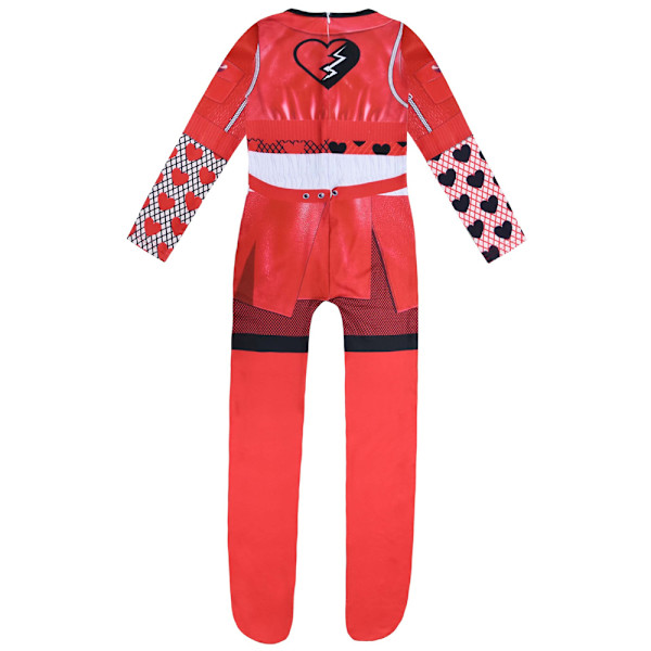 Descendants 4 The Rise of the Red Charming Chloe Prinsess Jumpsuits för Flickor Fest Halloween Kostym Födelsedagspresenter och Tematiska Fester för Fans 140cm