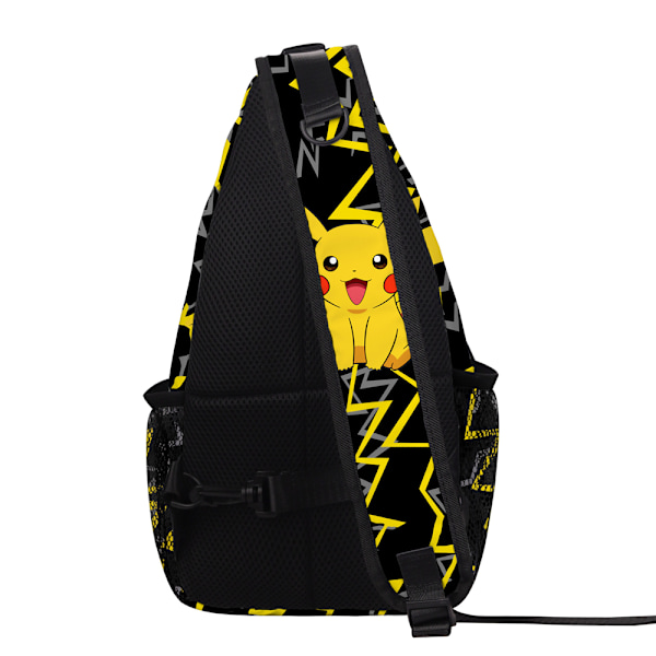 Pikachu axelväska för män kvinnor, crossbody axelväska resevandring bröstväska dagryggsäck handväskor axelväska för tonåringar vuxna #1