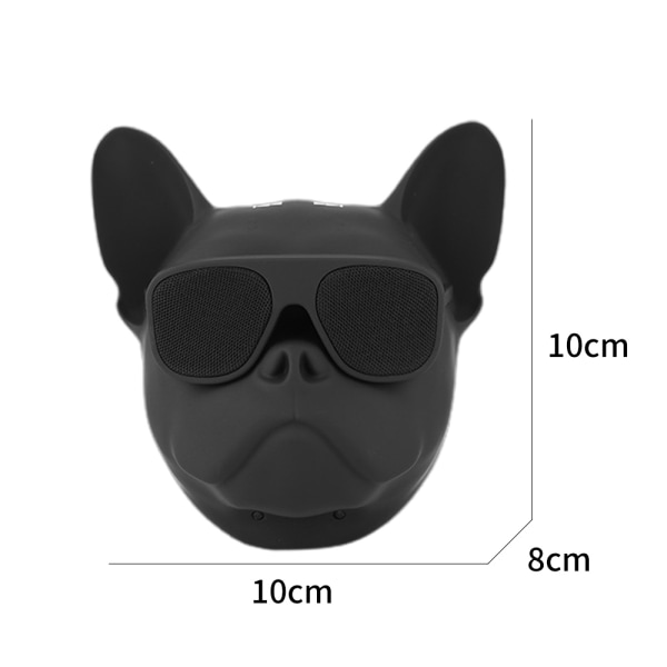 Bärbar Bulldog Touch Bluetooth trådlös högtalare subwoofer Black