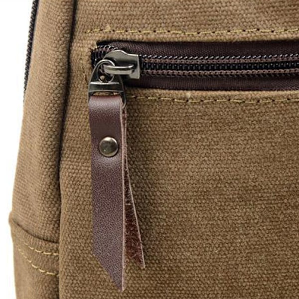 Herr Crossbody Messenger Axelväska Bröstväska Sport Khaki