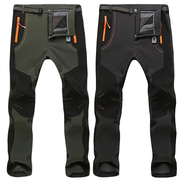 Herr Vinter Cargo Vandring Camping Jogging Byxor Mjuka Byxor army green S