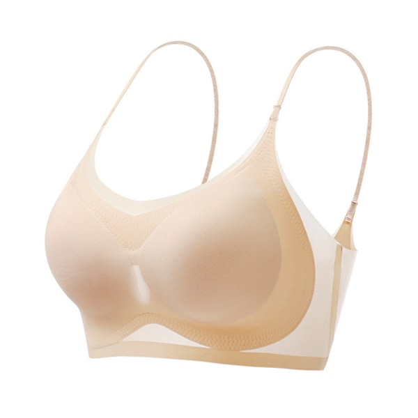 Sommar Ultra Tunn Is Silke Komfort BH Kvinnor Underkläder skin L
