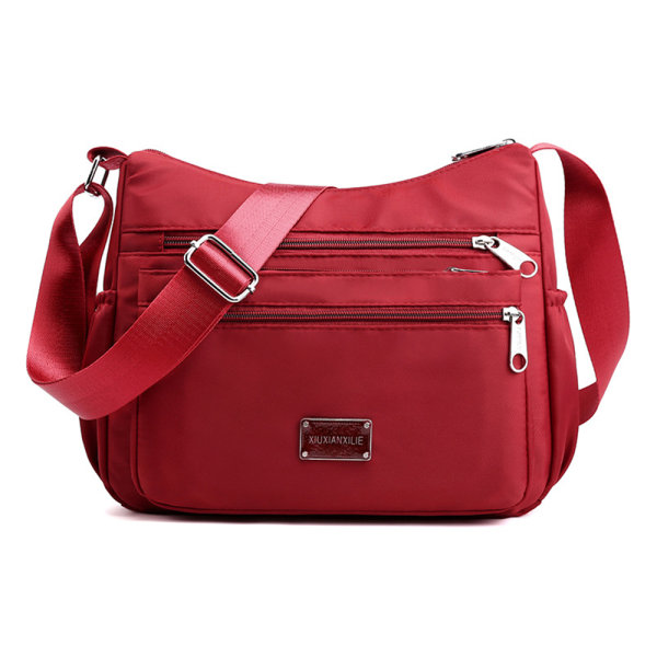 Kvinnor Messenger Bag Pack Resor Casual Shoulder Sling Ryggsäck Cross Body Väskor Red