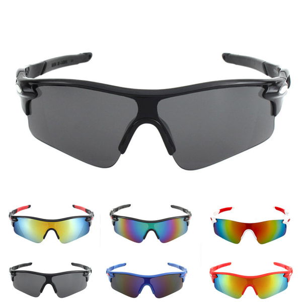 Cycling Polarized Sports Solglasögon Glasögon för män kvinnor Black Frame Gray Lens