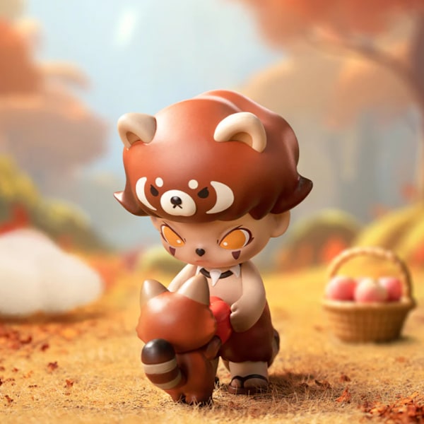 POP MART DIMOO Animal Kingdom Series Figurer, Slumpmässigt Utformade Actiondockor, Heminredning, Födelsedagspresenter för Flickor och Pojkar (En Slumpmässig Blind Box)