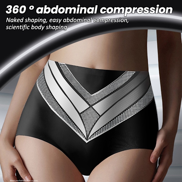 Högmidjade Body Shaper Shorts Shapewear för Kvinnor Magkontroll Lår Slank Green M