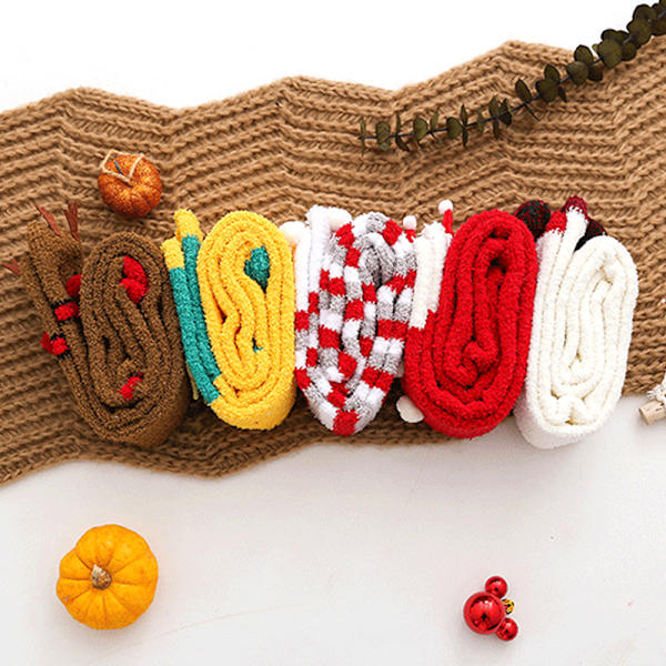 Dam fuzzy strumpor tofflor mjuka fleece mysiga plysch strumpor för vuxna snowman