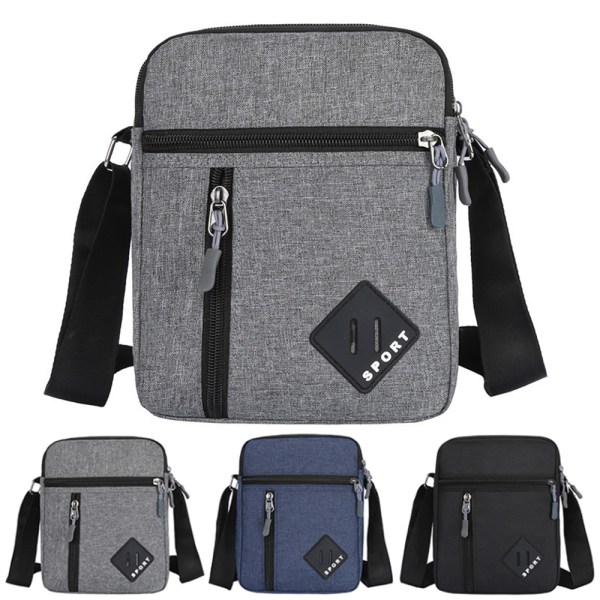 Herr Messenger Bag Pack Utility Resväska Arbetsaxel Väska Ryggsäck Cross Body Väskor Gray