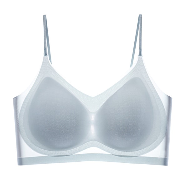 Sommar Ultra Tunn Is Silke Komfort BH Kvinnor Underkläder light blue 4XL