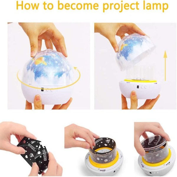 LED Galaxy Starry Night Light Projektor Party Baby Kids Lamp