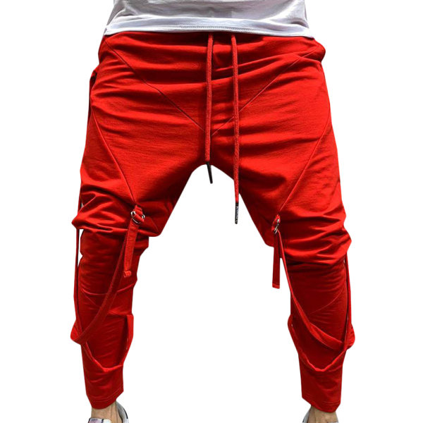 Casual för män Hip-hop Fitness Red XL