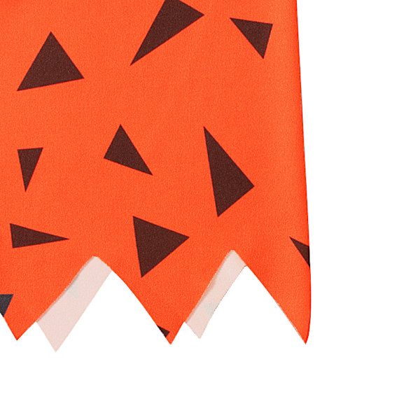 Babyflicka kläder, barn småbarn grottman kostym Halloween hundben historiska grottpojkar fest shorts benrem kläder Orange 100cm