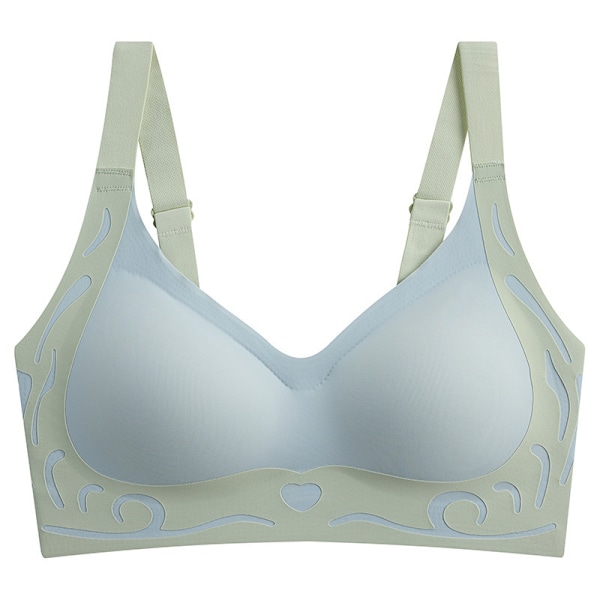 Super Gather BH | Trådlös Push-Up BH, Bekväm Gather BH, Lyft BH för Kvinnor Cream M