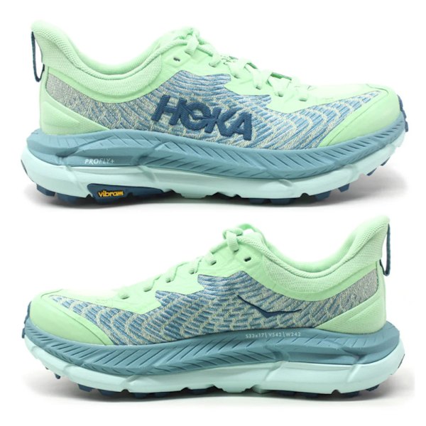 HOKA ONE ONE Mafate Speed 4 Mesh Lågprofil Trail Löparskor för Kvinnor Lime 36.5