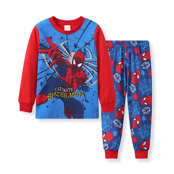 Spider-Man Pyjamas för Småbarn Pojkar Flickor Bomull Pyjamas för Pojke Nattkläder Långärmad Söt Tecknad Sovkläder Byxor Set #5 100cm