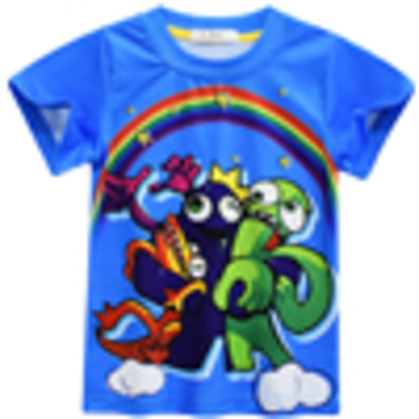 Kids Rainbow Friends Printed T-shirt Casual blustoppar B