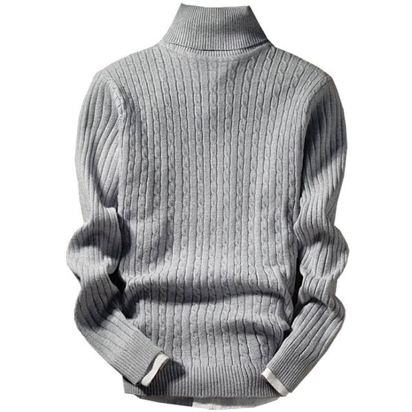 Retro Style Trendig Herr Mode Stickad Pullover wine red M